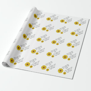 Papel De Regalo Este es el día del girasol