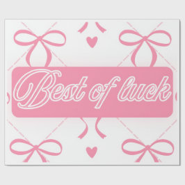 Papel de regalo estético "Buena Suerte"