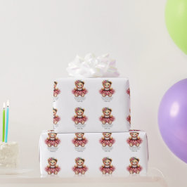 Papel De Regalo Esther 4:14 Girly Bear Wrapping Paper
