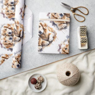 Papel De Regalo Estilo acuarela Arte Pingüino de Ave