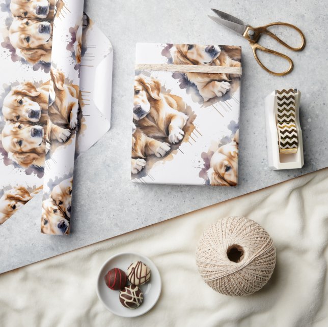 Papel De Regalo Estilo acuarela Arte Pingüino de Ave (Artesanía)