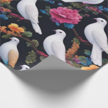 Estilo artificio de palomas de tortuga blanca