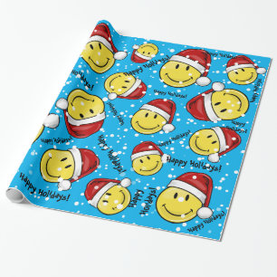 Papel De Regalo Estilo clásico del día de fiesta de la cara
