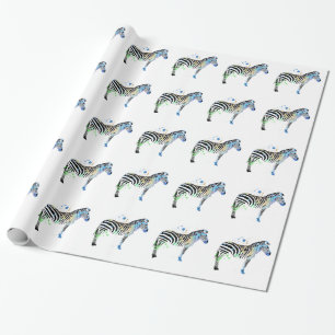 Papel De Regalo Estilo coloreado multi mágico de la pintura de