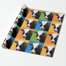 Papel De Regalo Estilo de arte pop de vaca