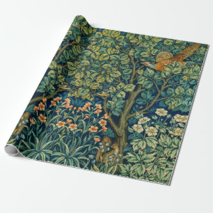 Papel De Regalo Estilo de época de diseño de William Morris