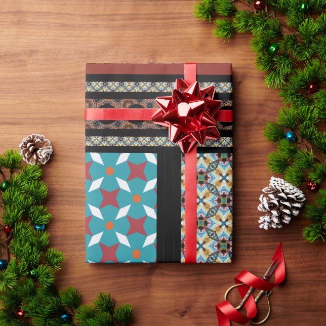 Papel De Regalo Estilo de mosaico mexicano 3 (Regalo de vacaciones)