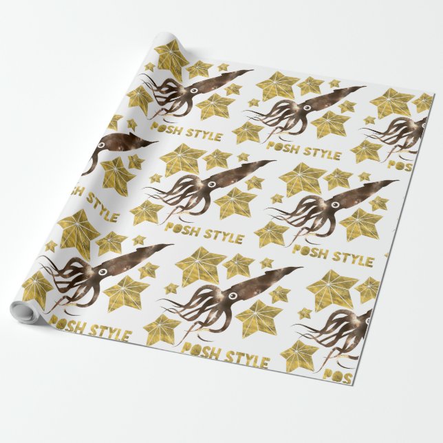 Papel De Regalo estilo elegante (Desenrollado)