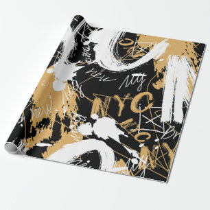 Papel De Regalo estilo graffiti patrón abstracto sin fisuras. ilus