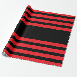 Papel De Regalo Estilo idoma rojo y negro