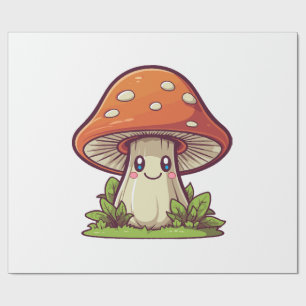 Papel De Regalo Estilo kawaii lindo, recolección de hongos