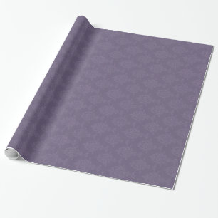 Papel De Regalo Estilo púrpura del Victorian del damasco