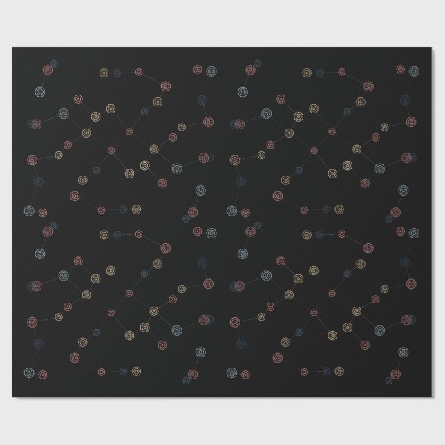 Papel de regalo estilo universo. (Superficie plana)