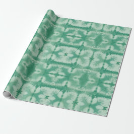 Papel De Regalo Estilo verde Shibori