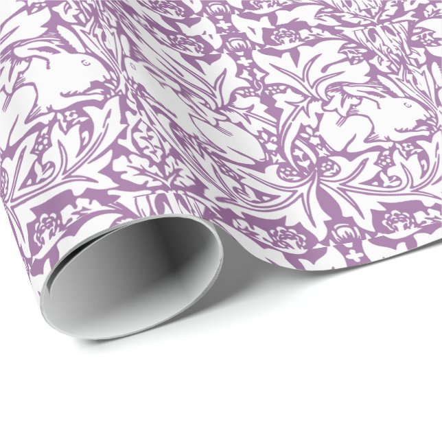 Papel De Regalo Estilo Vintage Conejo y Botánico  (Esquina del rollo)