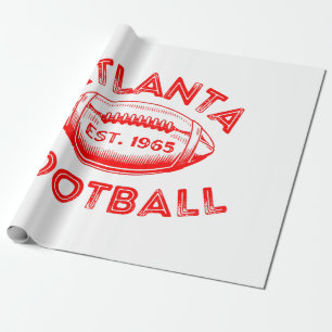 Papel De Regalo Estilo vintage de fútbol de Atlanta