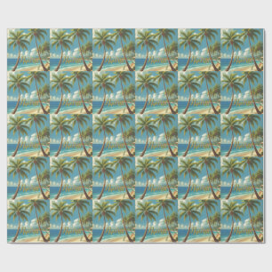 Papel De Regalo Estilo Vintage De Viaje Hawaiano Aloha Desde Hawai