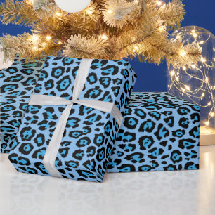 Papel De Regalo Estiloso patrón de impresión animal leopardo cielo