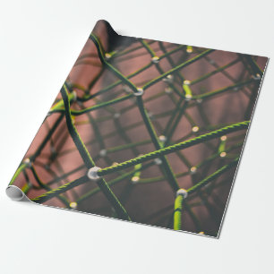 Papel De Regalo Estopa verde y negra