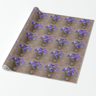 Papel De Regalo Estorbo del holandés con la violeta blanca azul