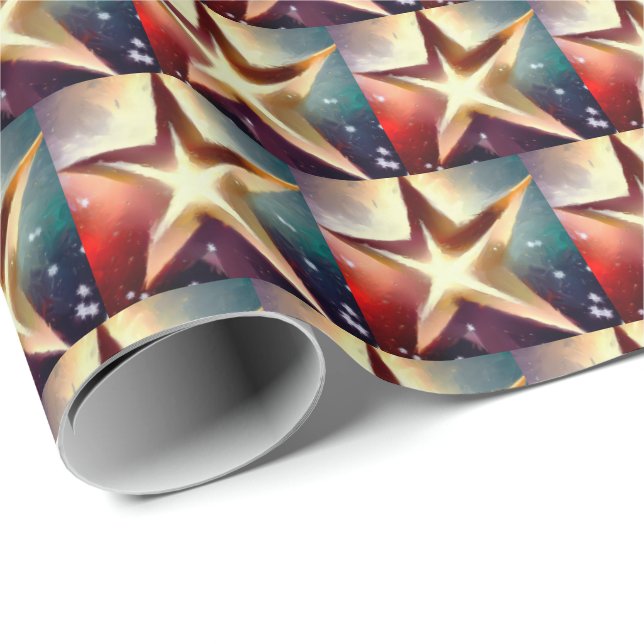 Papel De Regalo Estrella 4 navidades (Esquina del rollo)