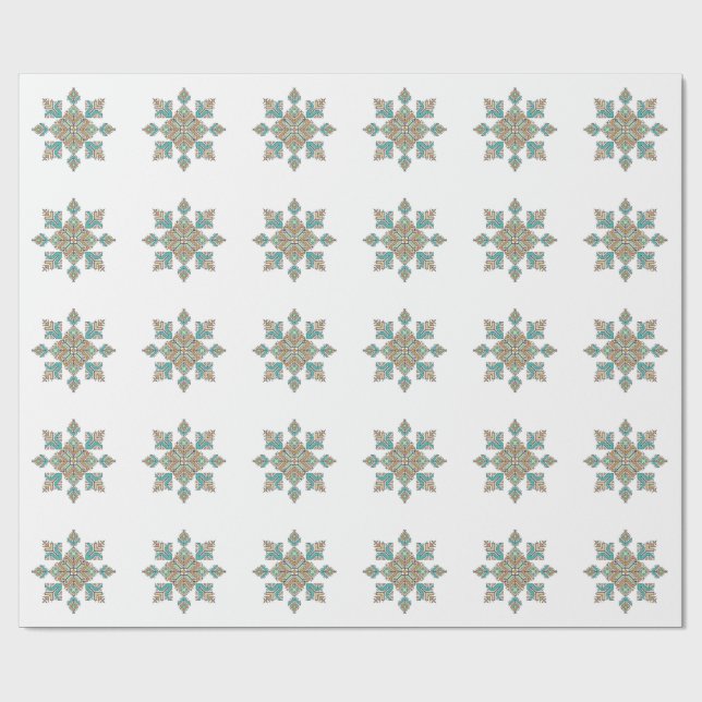 Papel De Regalo Estrella de Bordado Marroquí (Superficie plana)