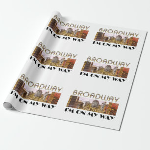 Papel De Regalo Estrella de Broadway de la CAMISETA