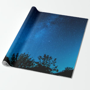 Papel De Regalo Estrella de cielo estrellado de vía lechosa