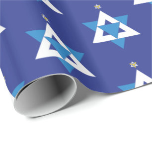 Papel De Regalo Estrella de David Christmas Tree