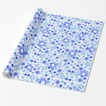 Papel De Regalo Estrella de David Jánuca<br><div class="desc">Envuelva para arriba sus regalos de Jánuca con este papel que ofrezca la estrella de David en una variedad de diseños y sombras del azul.</div>