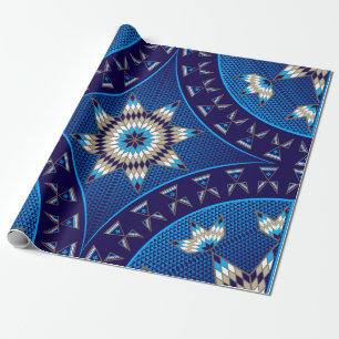 Papel De Regalo Estrella de la mañana (azul)
