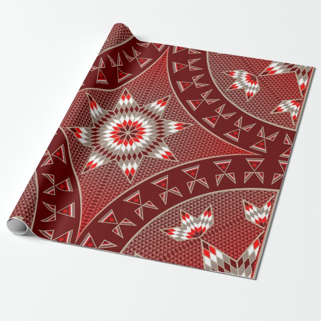 Papel De Regalo Estrella de la mañana (rojo) (Desenrollado)