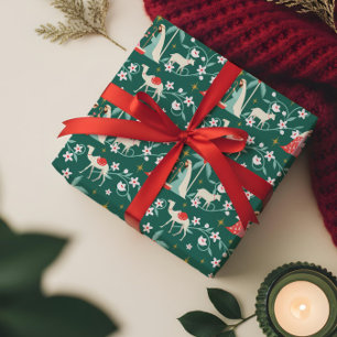 Papel De Regalo Estrella De La Natividad Religiosa De Los navidade