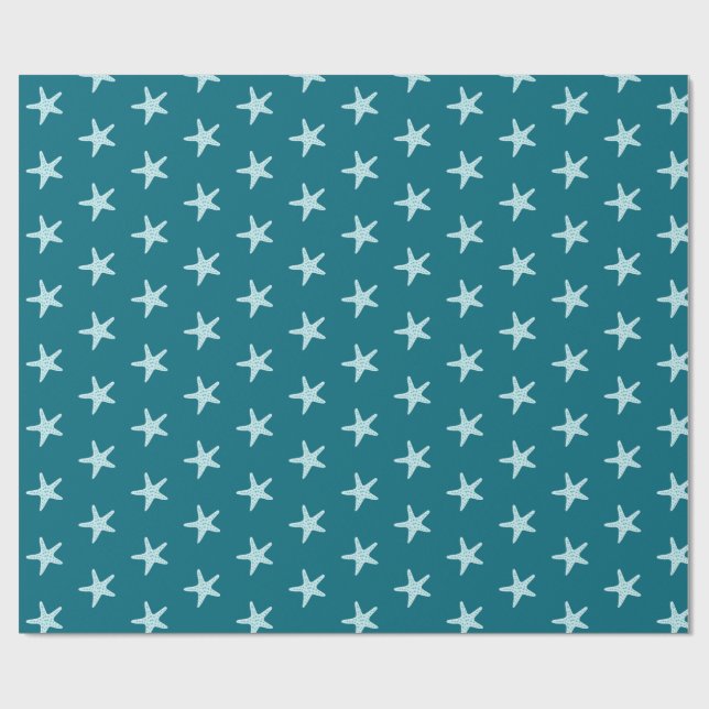 Papel De Regalo  Estrella de mar adorable  (Superficie plana)