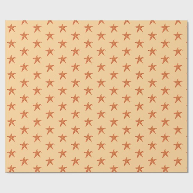 Papel De Regalo  Estrella de mar linda  (Superficie plana)