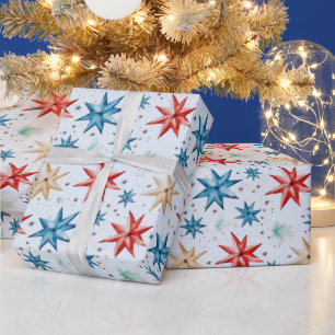 Papel De Regalo Estrella de navidades ornamentos Navidades moderno
