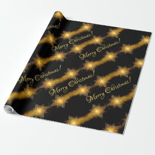 Papel De Regalo Estrella del patrón de las Estrellas navideñas Fel