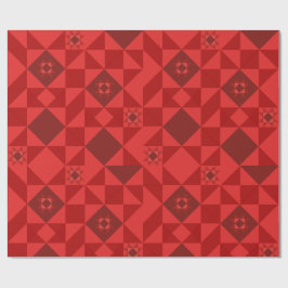 Papel De Regalo Estrella nórdica roja brillante
