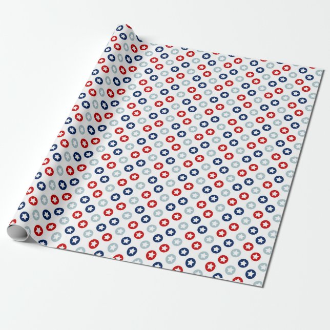 Papel De Regalo Estrellas americanas (Desenrollado)
