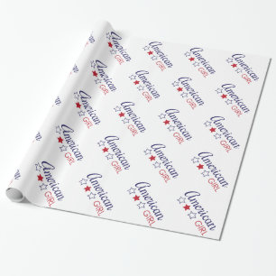 Papel De Regalo Estrellas americanas del chica