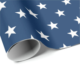 Papel De Regalo Estrellas Azules de Old Glory (gran escala)
