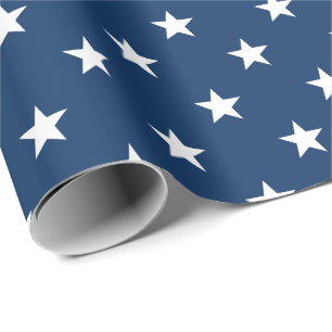 Papel De Regalo Estrellas Azules de Old Glory (gran escala)