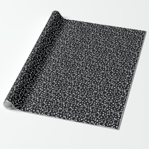 Papel De Regalo Estrellas blancas y negras: grifo urbano.