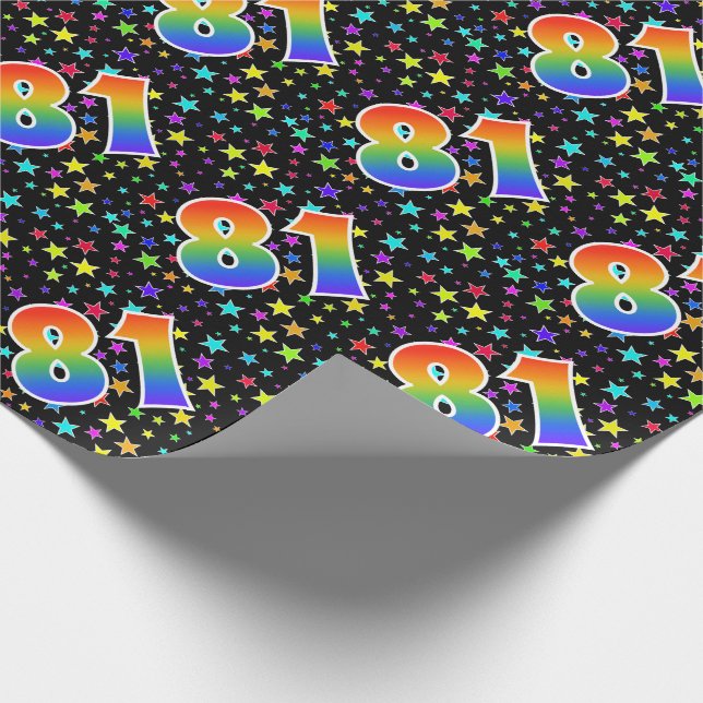 Papel De Regalo Estrellas coloridas + Acontecimiento del patrón ar (Esquina)