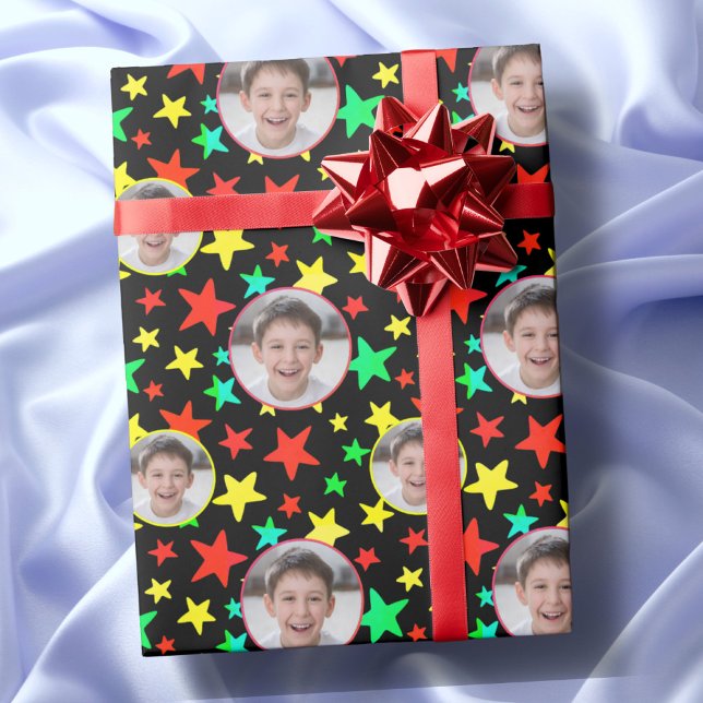 Papel De Regalo Estrellas con logotipo de Personalizado fotográfic (Subido por el creador)