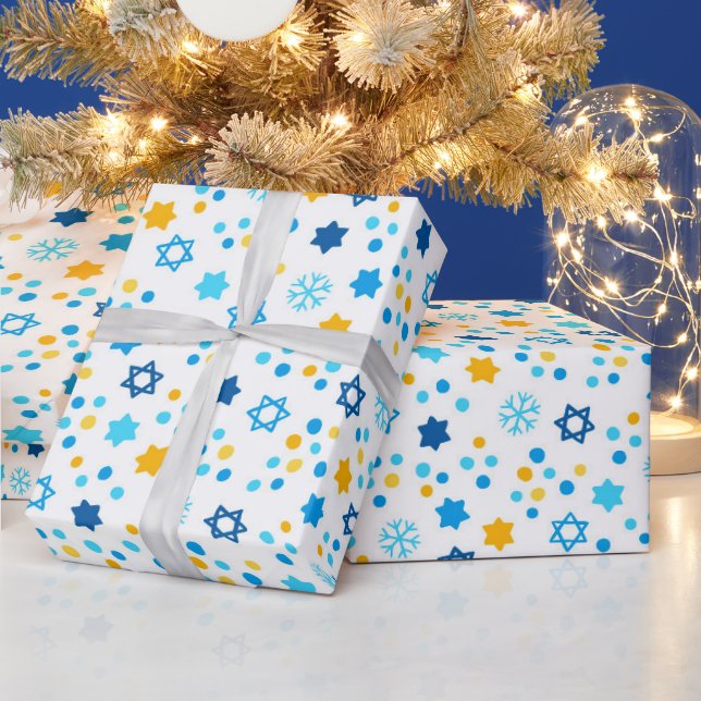 Papel De Regalo Estrellas de David (Vacaciones)