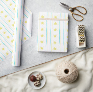 Papel De Regalo Estrellas de los Navidades náuticos