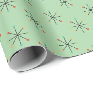 Papel De Regalo Estrellas de mediados del siglo