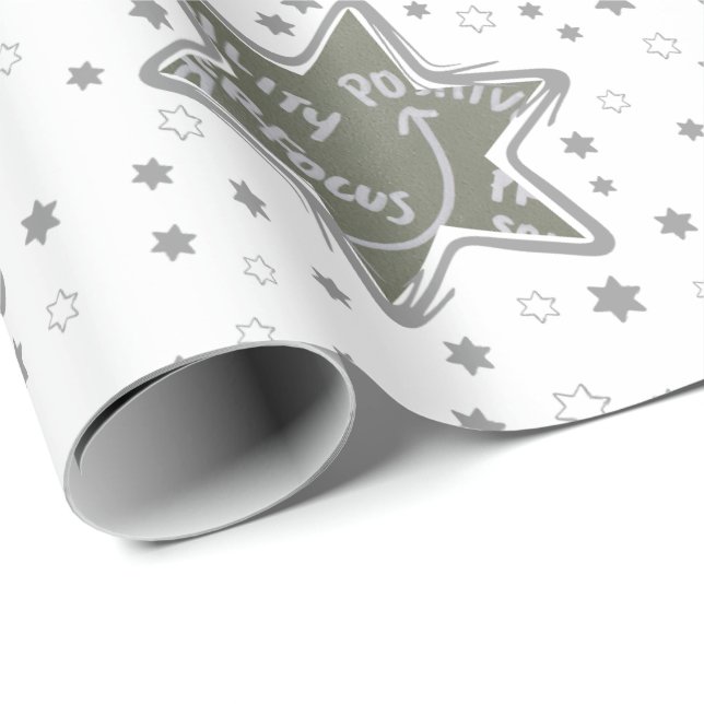 Papel De Regalo Estrellas de Navidad de foto personalizada para en (Esquina del rollo)