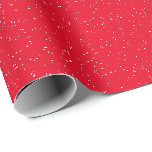 Papel De Regalo Estrellas de nieve simples especula día festivo bl (Esquina del rollo)
